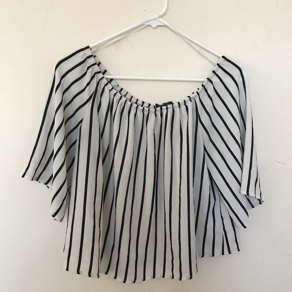 Striped off the Shoulder Shirt